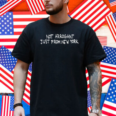 David-Joy Reid Wearing Not Arrogant Just From New York Shirt