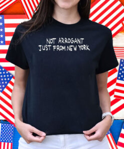 David-Joy Reid Wearing Not Arrogant Just From New York Shirt
