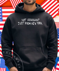 David-Joy Reid Wearing Not Arrogant Just From New York Shirt