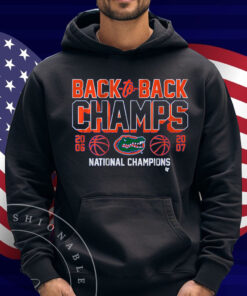 Florida Basketball Back-to-Back National Champs Shirt