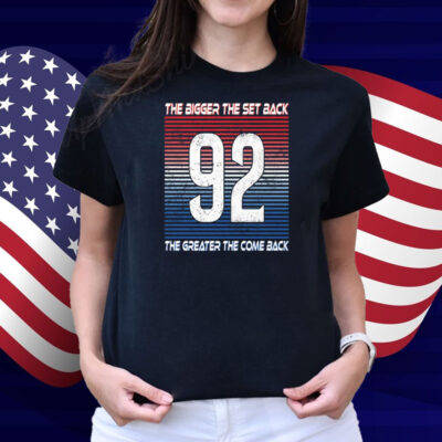Gabriel Landeskog The Bigger The Set Back The Greater The Come Back Shirt