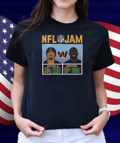 Jayden Daniels And Deebo Samuel Sr. NFL Jam Washington Commanders Shirt