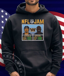 Jayden Daniels And Deebo Samuel Sr. NFL Jam Washington Commanders Shirt