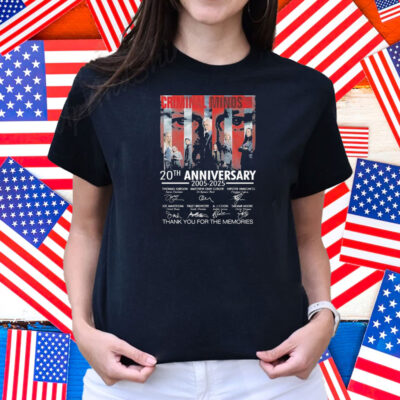 Official Criminal Minds 20th Anniversary 2005 2025 Thank You For The Memories Signatures Shirt