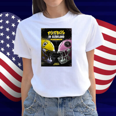 Official Football In Cleveland Columbus Crew Vs Inter Miami April 19 2025 Huntington Bank Field Poster Shirt