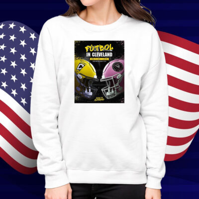 Official Football In Cleveland Columbus Crew Vs Inter Miami April 19 2025 Huntington Bank Field Poster Shirt