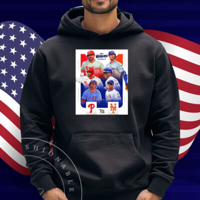 Official Kyle Schwarber Nick Castellanos Philadelphia Phillies Vs Pete Alonso Francisco Lindor New York Mets MLB Rivalries Poster Shirt