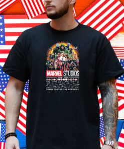 Official Marvel Studios 2008 2025 Thank You For The Memories Signatures Shirt