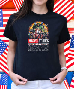 Official Marvel Studios 2008 2025 Thank You For The Memories Signatures Shirt