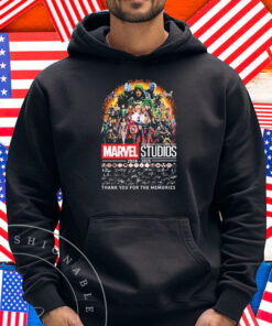 Official Marvel Studios 2008 2025 Thank You For The Memories Signatures Shirt