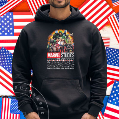 Official Marvel Studios 2008 2025 Thank You For The Memories Signatures Shirt