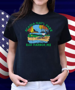 Official Peanuts Snoopy x Acadia National Park Bar Harbor Me 2025 Retro Graphic Shirt