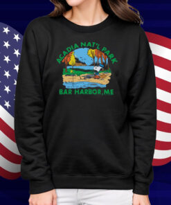 Official Peanuts Snoopy x Acadia National Park Bar Harbor Me 2025 Retro Graphic Shirt