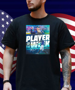 Official Seattle Mariners Dylan Moore Wins American League Player Of The Week April 14-20 Signature Poster Shirt