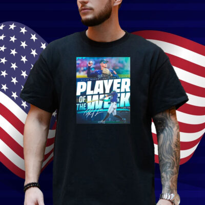 Official Seattle Mariners Dylan Moore Wins American League Player Of The Week April 14-20 Signature Poster Shirt