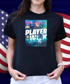Official Seattle Mariners Dylan Moore Wins American League Player Of The Week April 14-20 Signature Poster Shirt