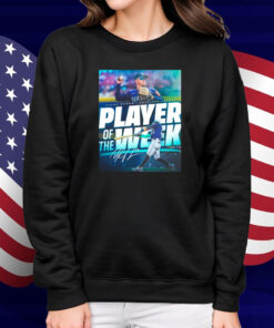 Official Seattle Mariners Dylan Moore Wins American League Player Of The Week April 14-20 Signature Poster Shirt