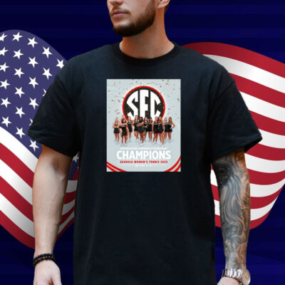 Official UGA Women’s Tennis 2025 SEC Southeastern Conference Tournament Champions Poster Shirt