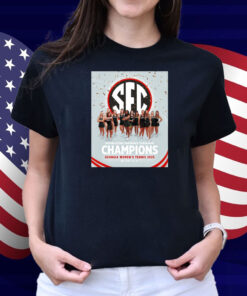 Official UGA Women’s Tennis 2025 SEC Southeastern Conference Tournament Champions Poster Shirt