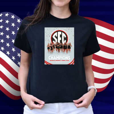 Official UGA Women’s Tennis 2025 SEC Southeastern Conference Tournament Champions Poster Shirt