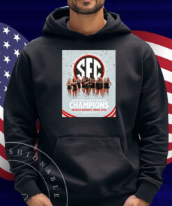 Official UGA Women’s Tennis 2025 SEC Southeastern Conference Tournament Champions Poster Shirt