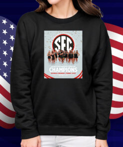 Official UGA Women’s Tennis 2025 SEC Southeastern Conference Tournament Champions Poster Shirt