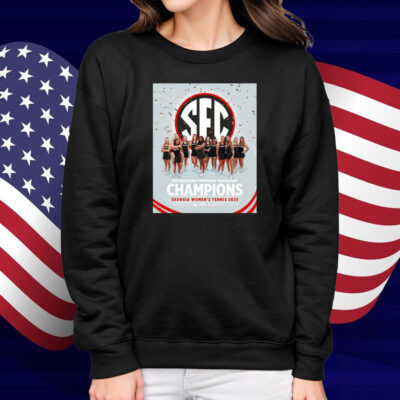 Official UGA Women’s Tennis 2025 SEC Southeastern Conference Tournament Champions Poster Shirt