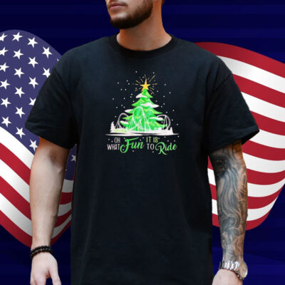 Oh What Fun It Is To Ride Holiday Six Flags Christmas Shirt