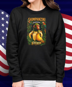 Shimpanzini Bananini Banana Monkey Meme Italian Brainrot Shirt