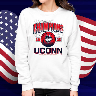 UConn WBB 2025 NCAA Champions Grid Shirt