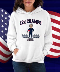 UConn WBB Geno Auriemma 12x Champ Shirt