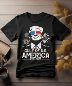 Funny Trump Gulf Of USA America 2025 Happy 4th Of July Trump T-Shirt
