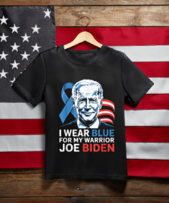 I Wear Light Blue For Biden Prostate Cancer Awareness Ribbon T-Shirt