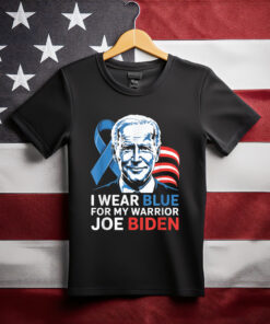 I Wear Light Blue For Biden Prostate Cancer Awareness Ribbon T-Shirt