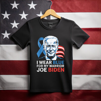 I Wear Light Blue For Biden Prostate Cancer Awareness Ribbon T-Shirt