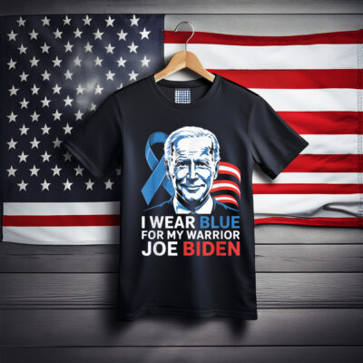 I Wear Light Blue For Biden Prostate Cancer Awareness Ribbon T-Shirt