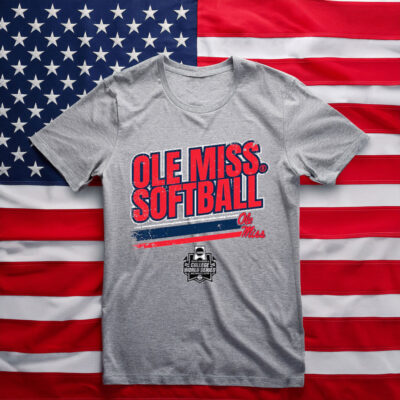 Ole Miss Softball Women's College World Series Stripe Shirt 