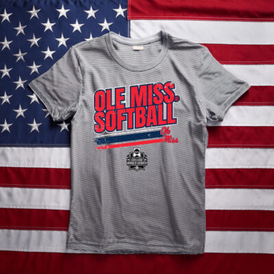 Ole Miss Softball Women's College World Series Stripe Shirt 