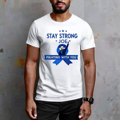 Stay Strong biden Patriotic Support Ribbon Prostate Cancer T-Shirt
