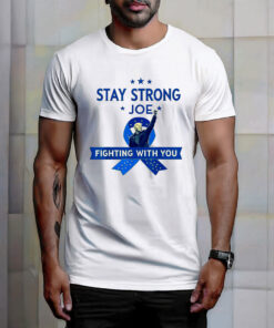 Stay Strong biden Patriotic Support Ribbon Prostate Cancer T-Shirt