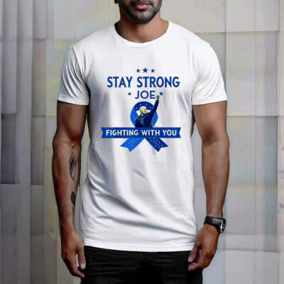 Stay Strong biden Patriotic Support Ribbon Prostate Cancer T-Shirt