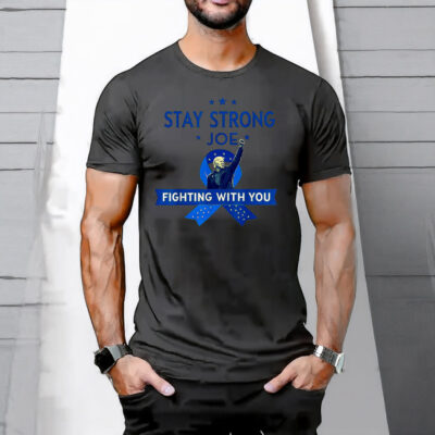 Stay Strong biden Patriotic Support Ribbon Prostate Cancer T-Shirt