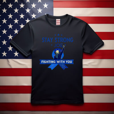 Stay Strong biden Patriotic Support Ribbon Prostate Cancer T-Shirt
