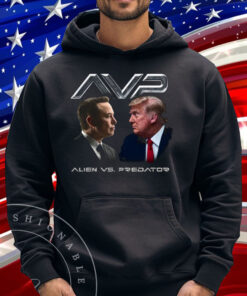Alien vs Predator Trump vs Elon Shirt