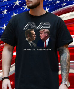 Alien vs Predator Trump vs Elon Shirt