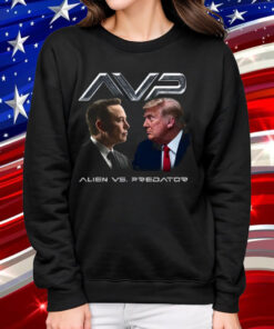 Alien vs Predator Trump vs Elon Shirt
