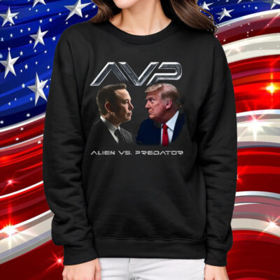 Alien vs Predator Trump vs Elon Shirt