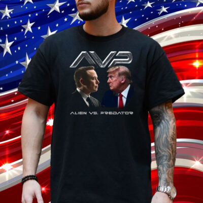 Alien vs Predator Trump vs Elon Shirt