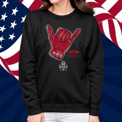 Arkansas Baseball Wehiwa Aloy CWS Shaka Shirt