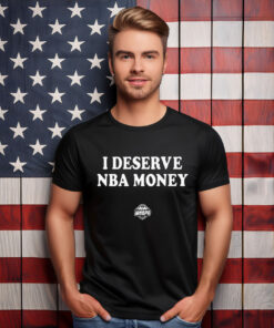 Caitlin Clark Wearing I Deserve NBA Money Shirt